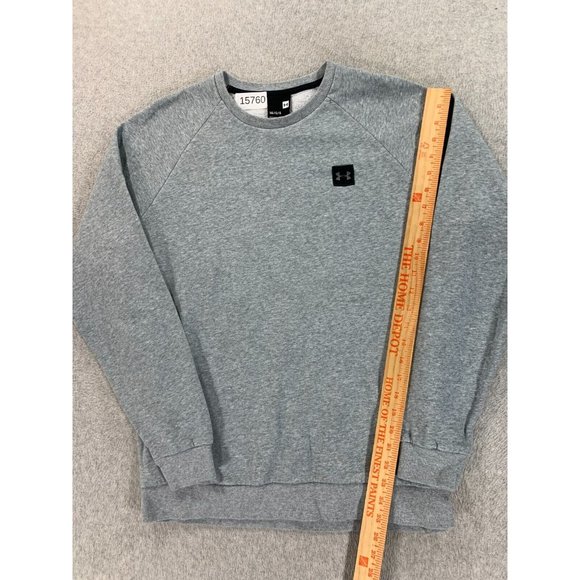 Under Armour ‎ Cotton Blend Crew Classic Solid Sweatshirt (Men's Large) Gray - Picture 5 of 11